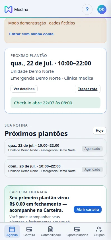 Agenda mensal